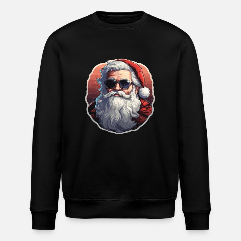 Père Noël - illustration - Sweat bio ROLLER Stanley/Stella Unisexe - noir