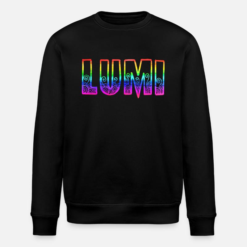lumi rs arc-en-ciel - Sweat bio ROLLER Stanley/Stella Unisexe - noir