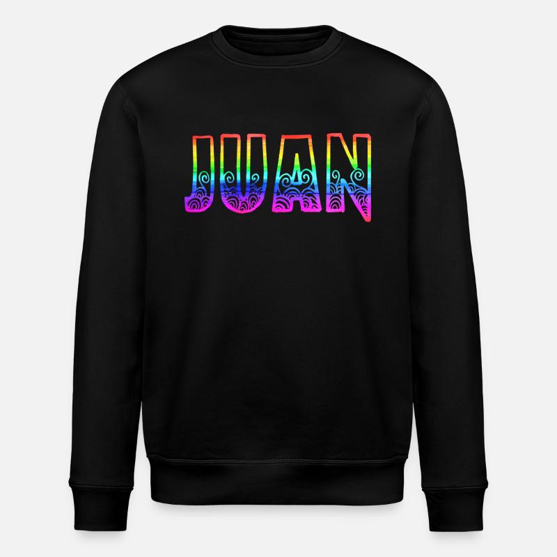 juan rs regenbogen - Stanley/Stella Unisex Bio-Sweatshirt ROLLER - Schwarz
