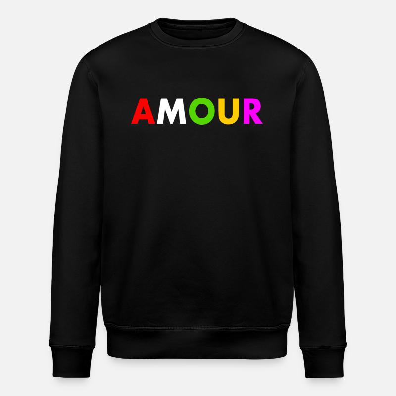 Amour - Stanley/Stella ROLLER Unisex Organic Sweatshirt - black