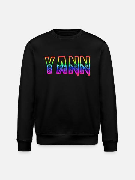 yann rs rainbow - Stanley/Stella ROLLER Unisex Organic Sweatshirt - black