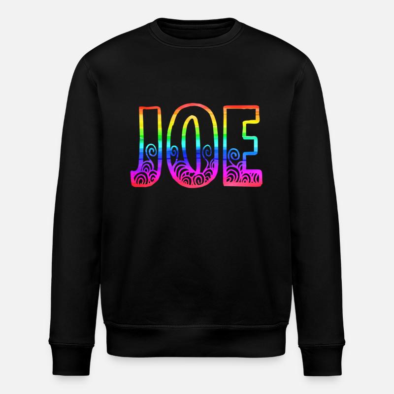 joe rs rainbow - Stanley/Stella ROLLER Unisex Organic Sweatshirt - black