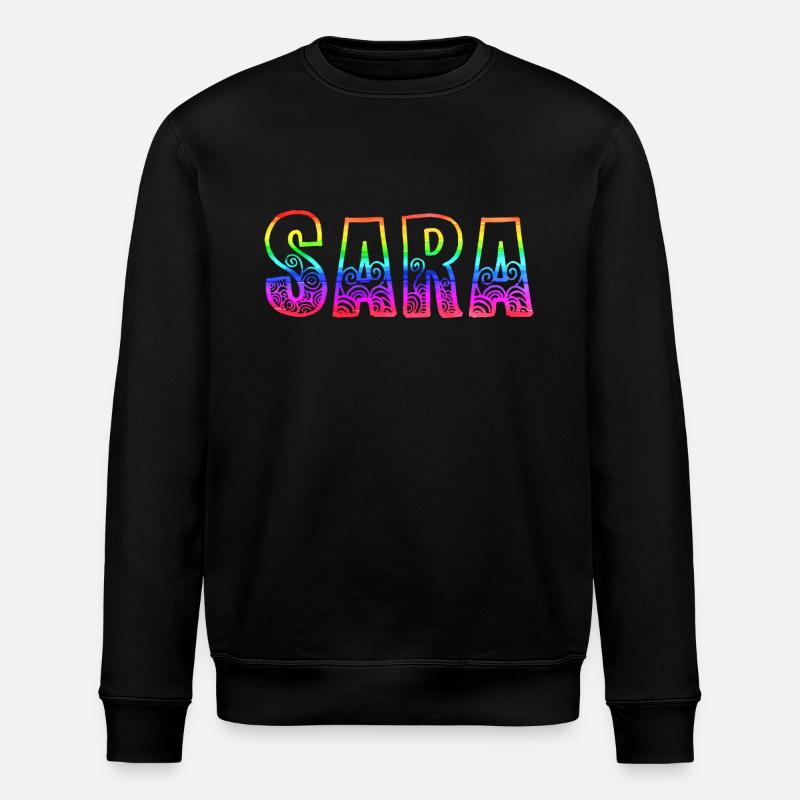sara rs rainbow - Stanley/Stella ROLLER Unisex Organic Sweatshirt - black
