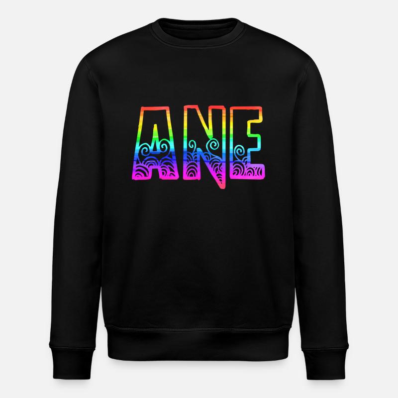 Ane RS Rainbow - Stanley/Stella ROLLER Unisex Organic Sweatshirt - black