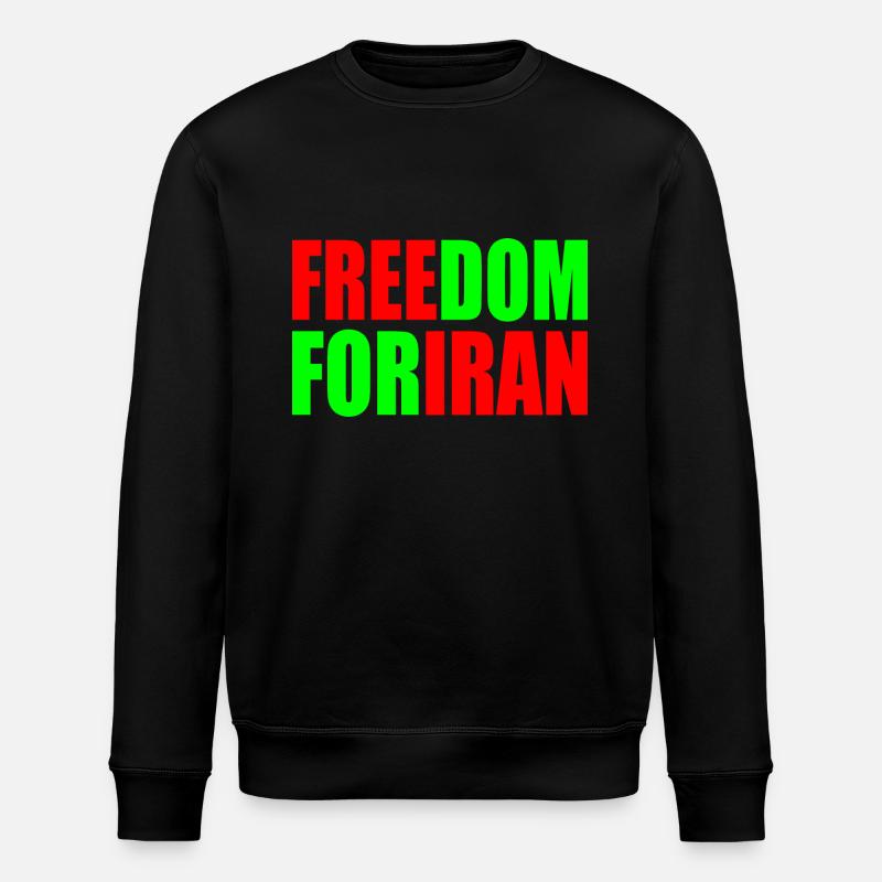 Freedom for iran - Stanley/Stella Unisex Bio-Sweatshirt ROLLER - Schwarz