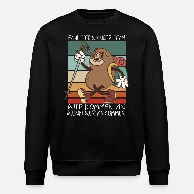 Faultier Wanderteam Faultier Wander Team - Stanley/Stella Unisex Bio-Sweatshirt ROLLER - Schwarz