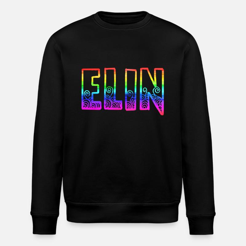 elin rs arc-en-ciel - Sweat bio ROLLER Stanley/Stella Unisexe - noir