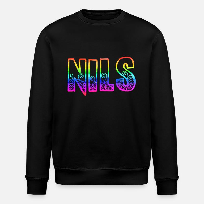 nils rs rainbow - Stanley/Stella ROLLER Unisex Organic Sweatshirt - black