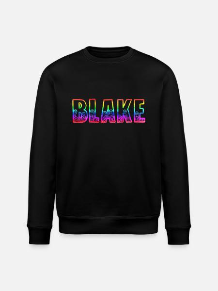 blake rs rainbow - Stanley/Stella ROLLER Unisex Organic Sweatshirt - black