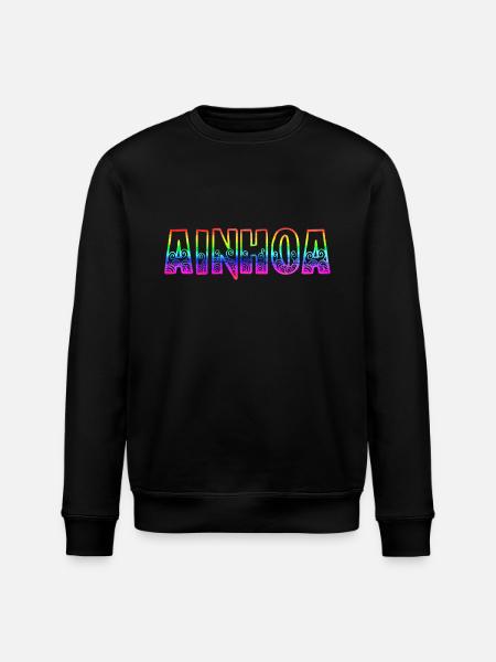 ainhoa rs regenbogen - Stanley/Stella Unisex Bio-Sweatshirt ROLLER - Schwarz