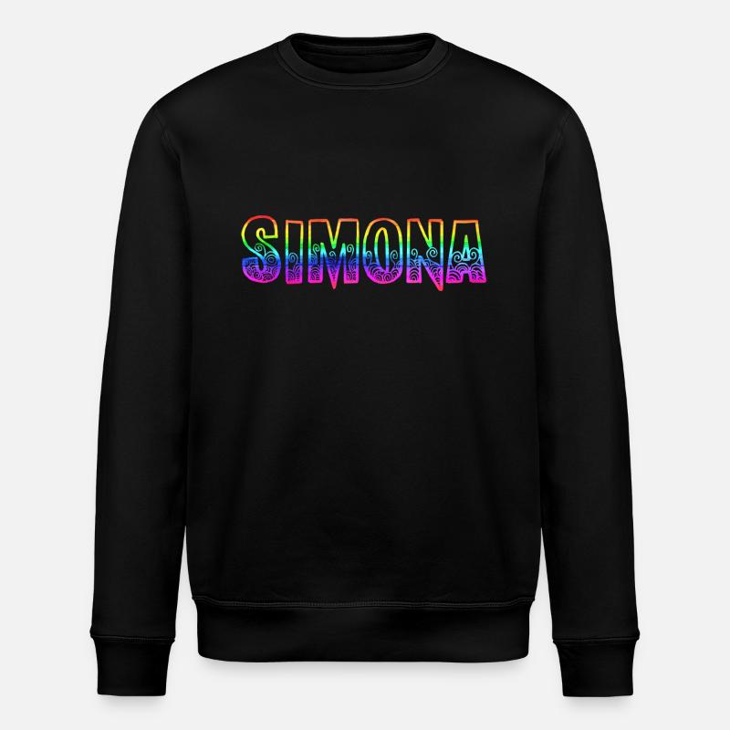 simona rs arc-en-ciel - Sweat bio ROLLER Stanley/Stella Unisexe - noir