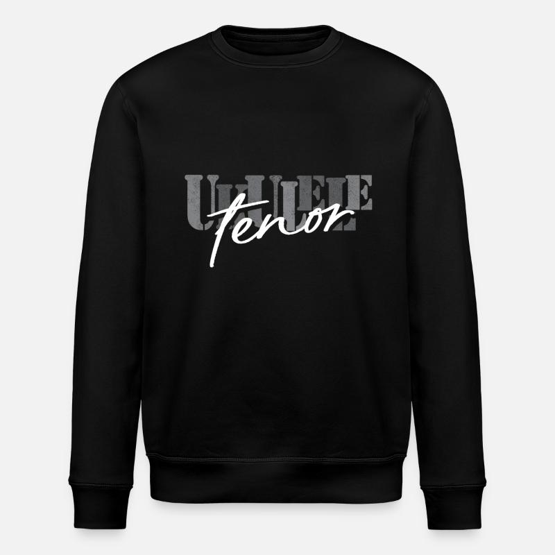 Tenor Ukulele schwarz weiß - Stanley/Stella Unisex Bio-Sweatshirt ROLLER - Schwarz