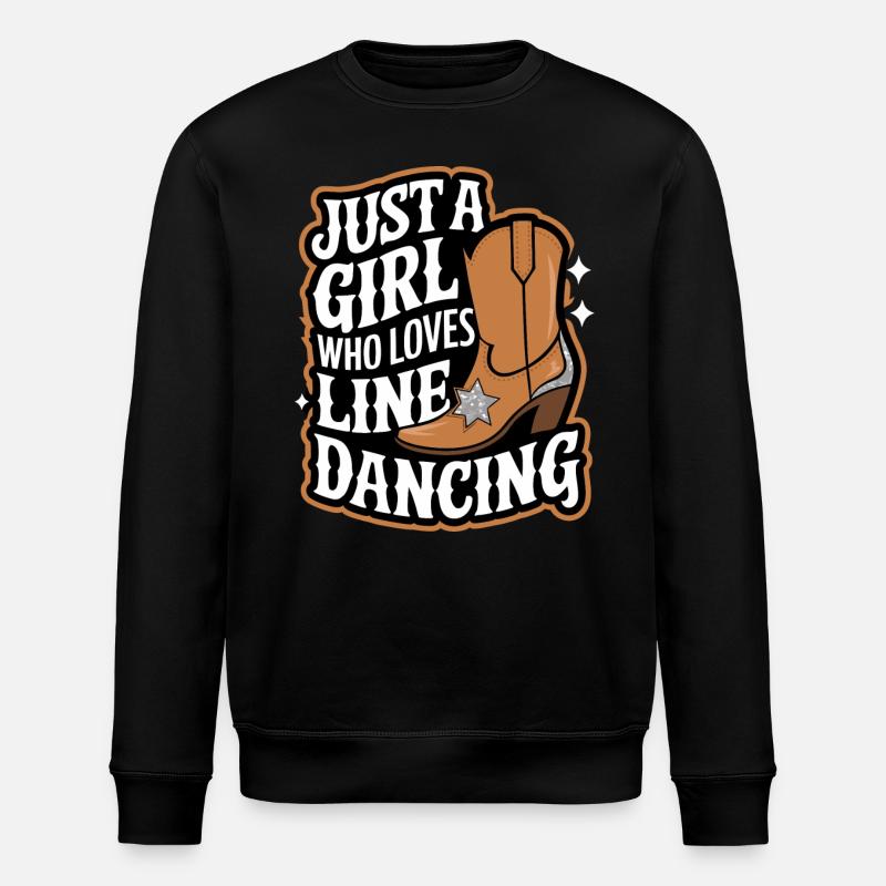 Line Dancing Tanzen Tänzer - Stanley/Stella Unisex Bio-Sweatshirt ROLLER - Schwarz