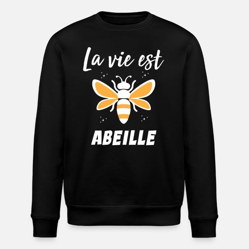 La vie est abeille - Sweat bio ROLLER Stanley/Stella Unisexe - noir