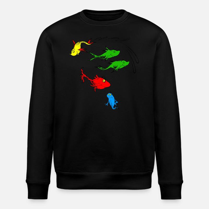 Graphique de poisson - Sweat bio ROLLER Stanley/Stella Unisexe - noir