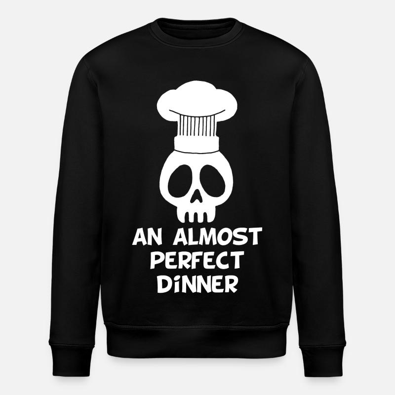 An almost perfect dinner - Stanley/Stella ROLLER Unisex Organic Sweatshirt - black
