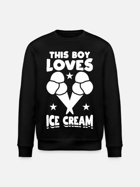 Petit amateur de glaces - Sweat bio ROLLER Stanley/Stella Unisexe - noir