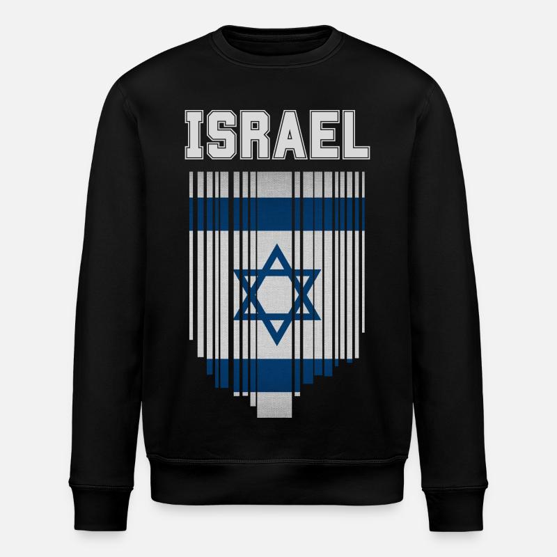 Drapeau d’Israël, fierté israélienne - Sweat bio ROLLER Stanley/Stella Unisexe - noir
