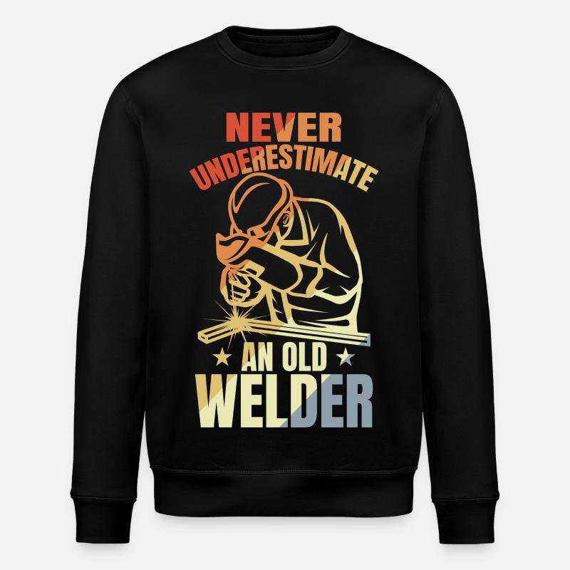 Schweißer Großvater - Stanley/Stella Unisex Bio-Sweatshirt ROLLER - Schwarz
