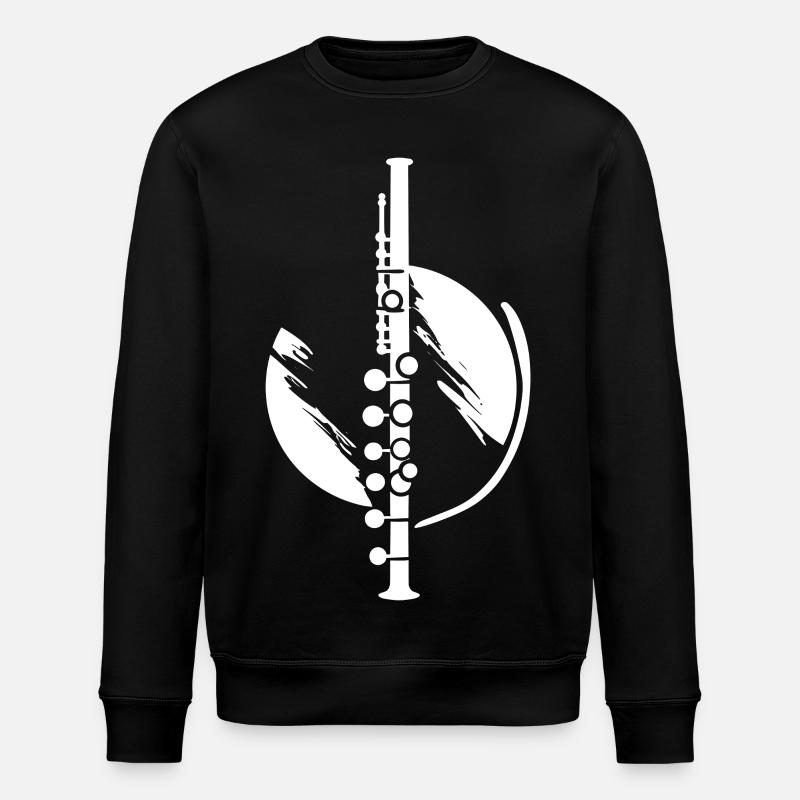 Flöte - Stanley/Stella Unisex Bio-Sweatshirt ROLLER - Schwarz