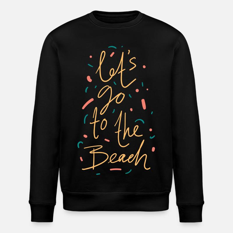 Chemise On va à la plage - Sweat bio ROLLER Stanley/Stella Unisexe - noir