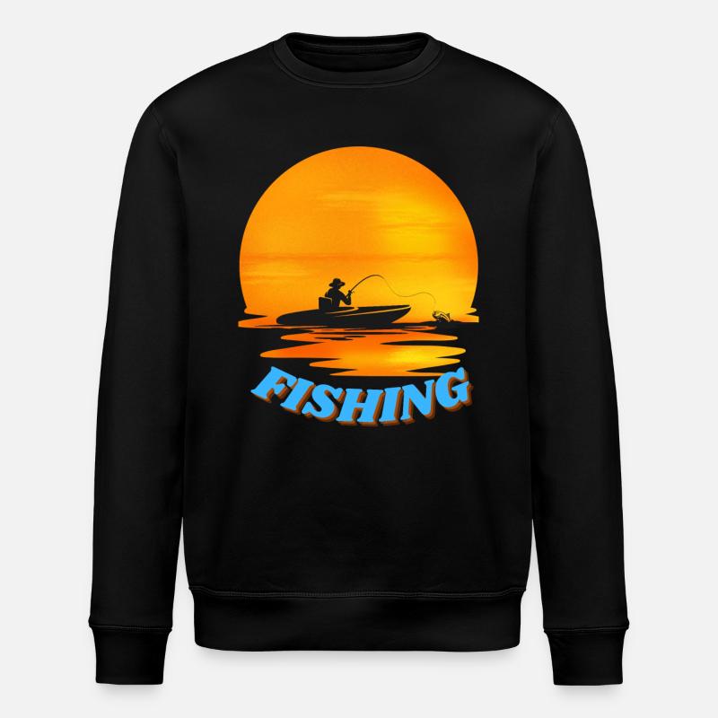 Fisch-Angriff - Stanley/Stella Unisex Bio-Sweatshirt ROLLER - Schwarz