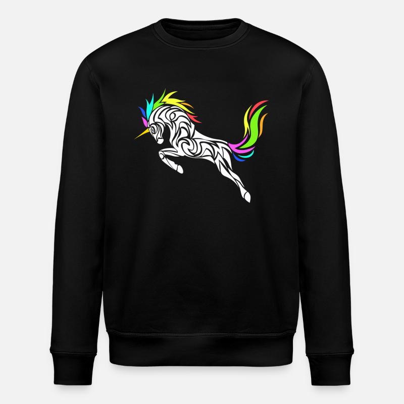 LICORNE STYLISÉE - Sweat bio ROLLER Stanley/Stella Unisexe - noir