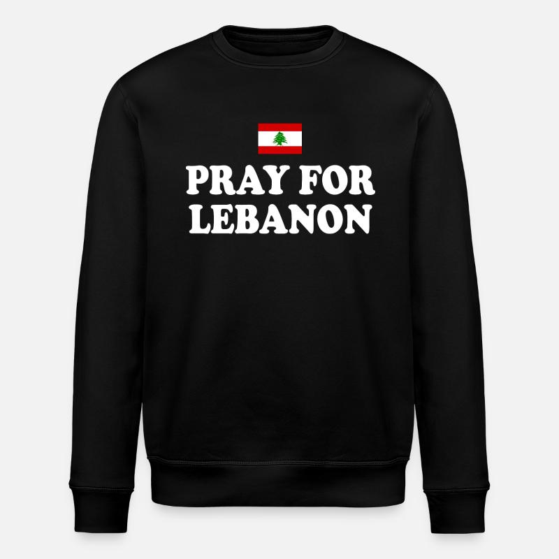 Pray for lebanon - Sweat bio ROLLER Stanley/Stella Unisexe - noir
