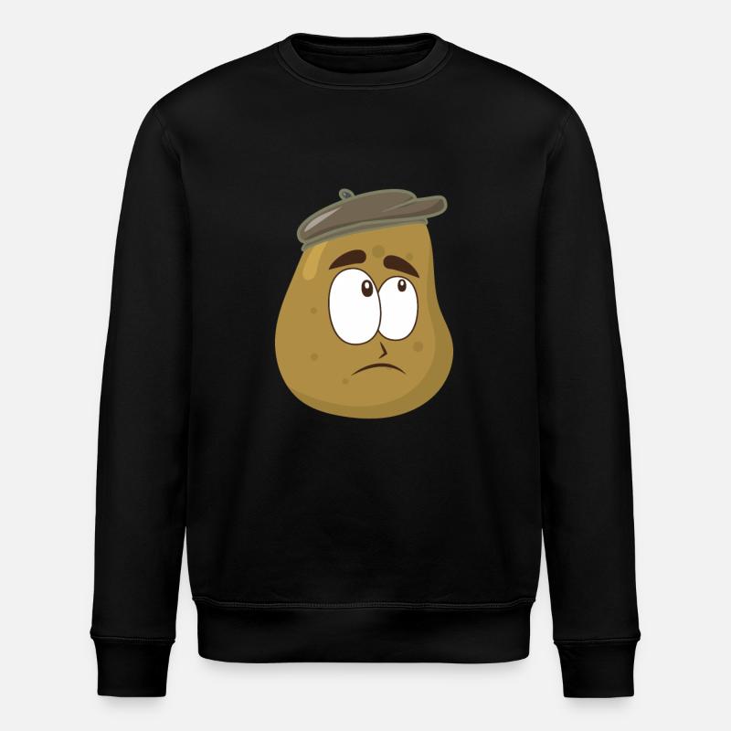 potato - Stanley/Stella ROLLER Unisex Organic Sweatshirt - black