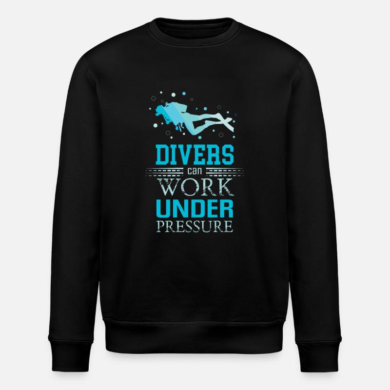 Diver - Stanley/Stella ROLLER Unisex Organic Sweatshirt - black