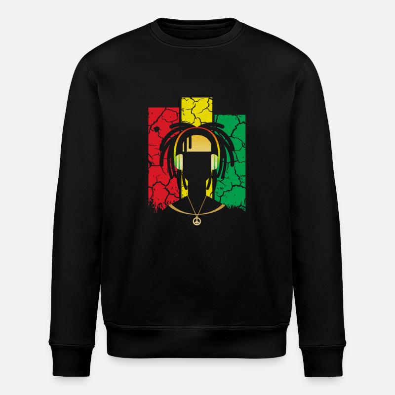 Reggae - Stanley/Stella Unisex Bio-Sweatshirt ROLLER - Schwarz