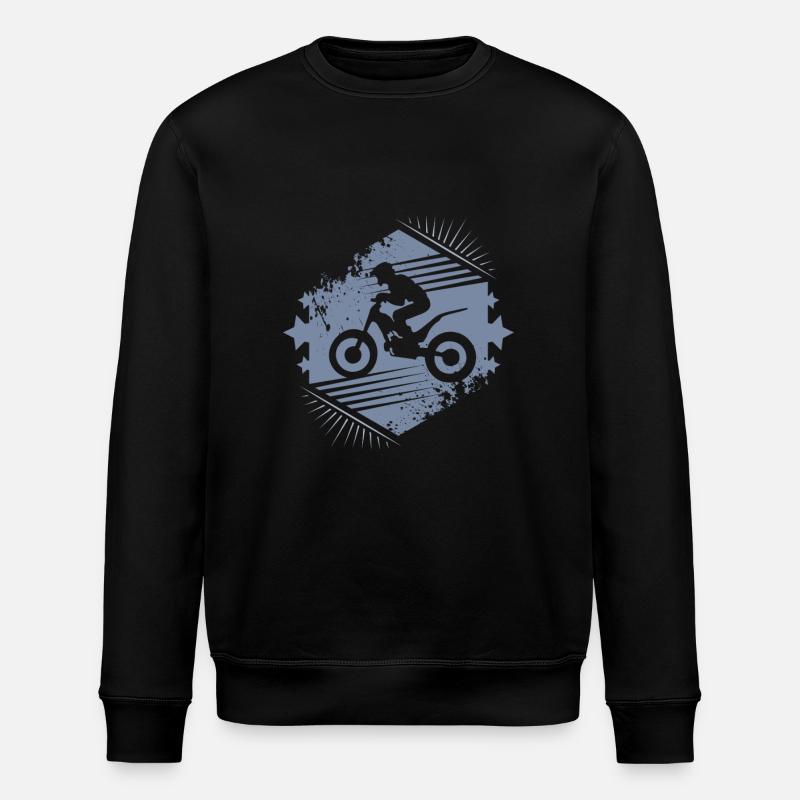 Trial bike - Stanley/Stella Unisex Bio-Sweatshirt ROLLER - Schwarz