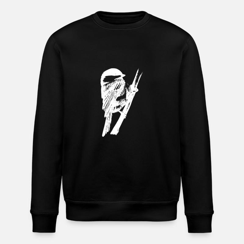 Mésange bleue - Sweat bio ROLLER Stanley/Stella Unisexe - noir