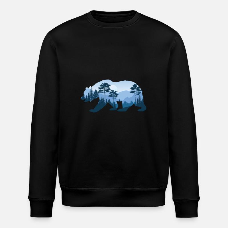 Conception d'ours - Sweat bio ROLLER Stanley/Stella Unisexe - noir