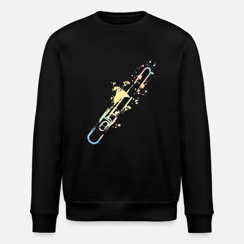 Splash trombone - Stanley/Stella ROLLER Unisex Organic Sweatshirt - black