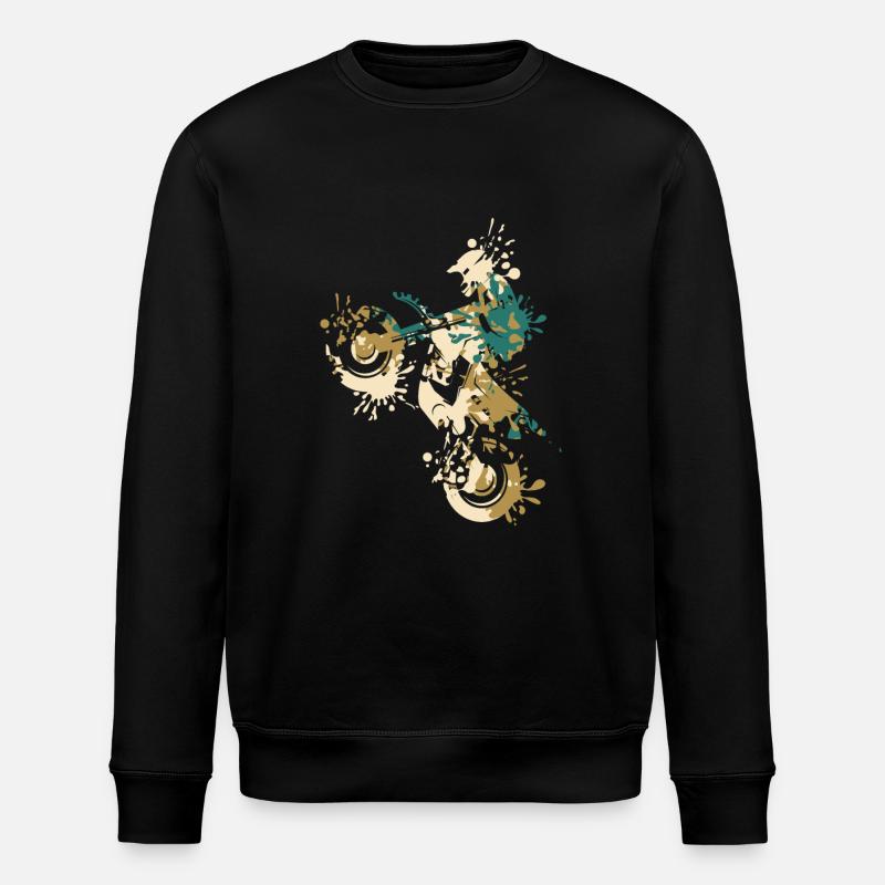 Motocross Splash - Stanley/Stella Unisex Bio-Sweatshirt ROLLER - Schwarz