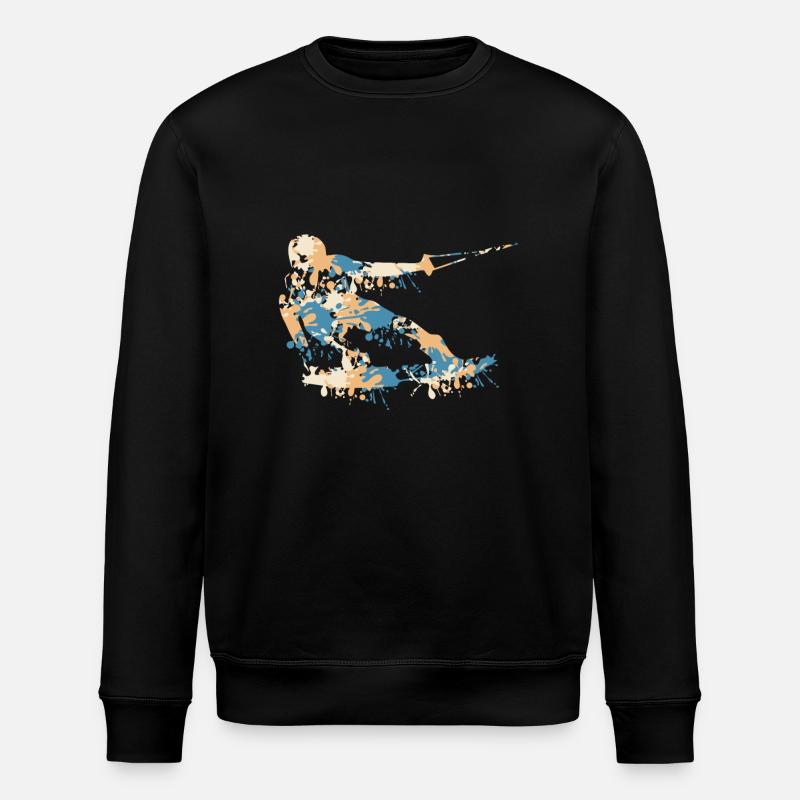 Wakeboard splash - Stanley/Stella ROLLER Unisex Organic Sweatshirt - black