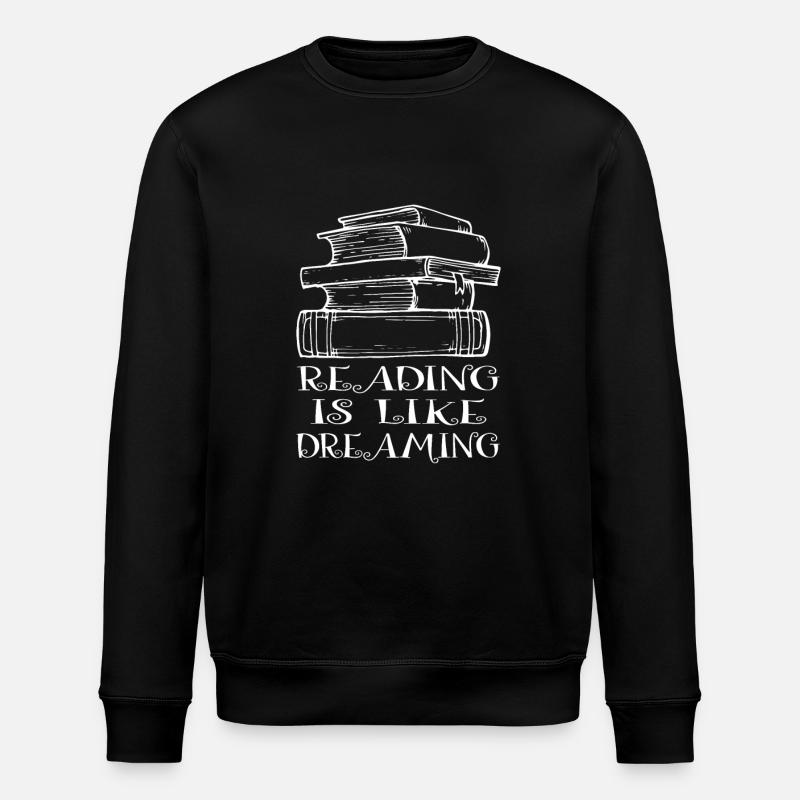 Reading dreams - Stanley/Stella ROLLER Unisex Organic Sweatshirt - black