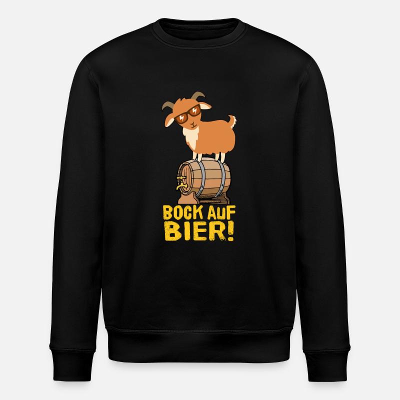 Bock auf Bier - Stanley/Stella Unisex Bio-Sweatshirt ROLLER - Schwarz