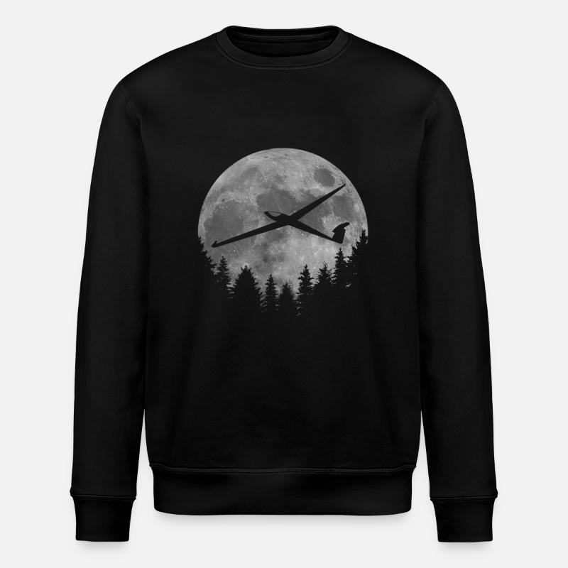 Lune de planeur - Sweat bio ROLLER Stanley/Stella Unisexe - noir