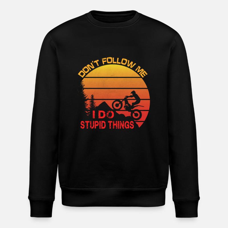Trial Motorrad Spruch - Stanley/Stella Unisex Bio-Sweatshirt ROLLER - Schwarz