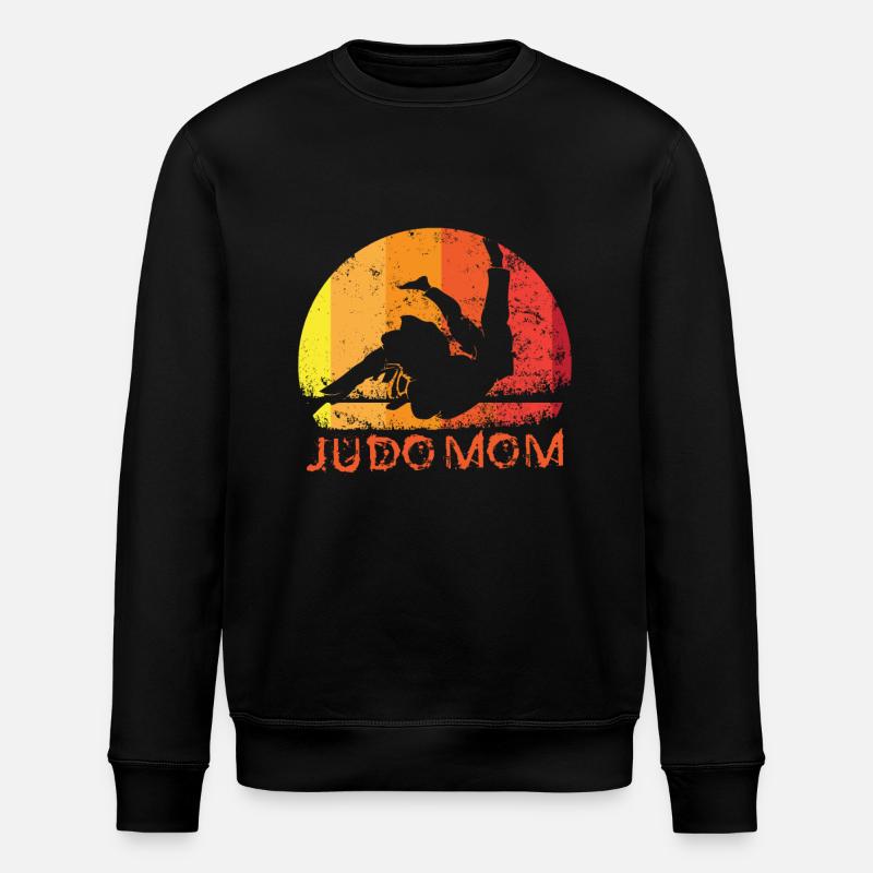 Judo Mom - Stanley/Stella ROLLER Unisex Organic Sweatshirt - black