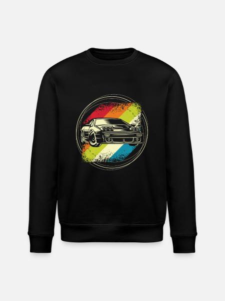 Rallye auto retro - Stanley/Stella Unisex Bio-Sweatshirt ROLLER - Schwarz