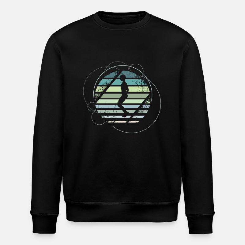Seilspringen Retro - Stanley/Stella Unisex Bio-Sweatshirt ROLLER - Schwarz