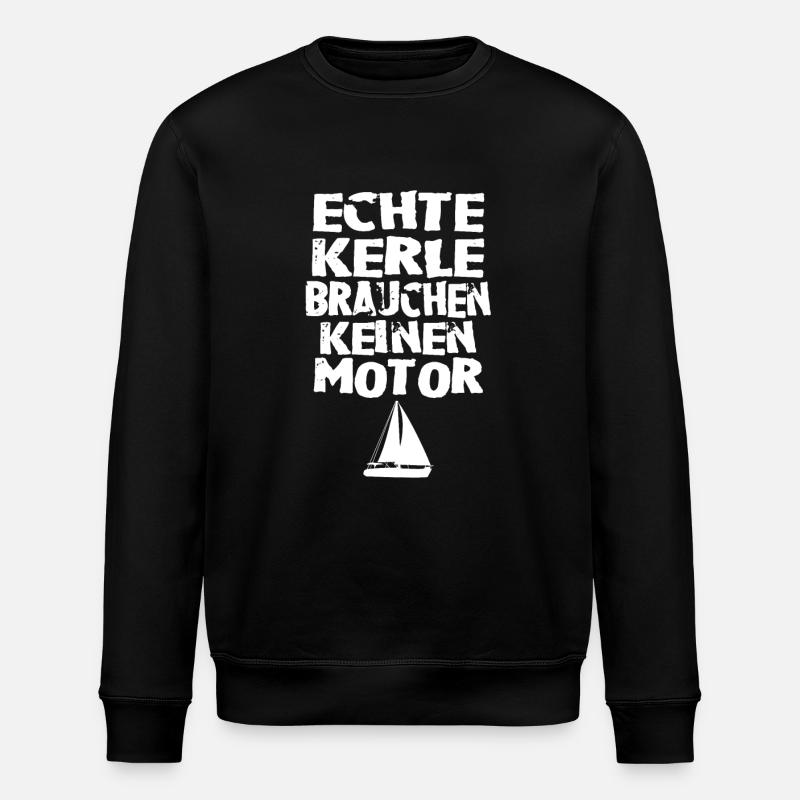 Echte kerle Segeln - Stanley/Stella Unisex Bio-Sweatshirt ROLLER - Schwarz