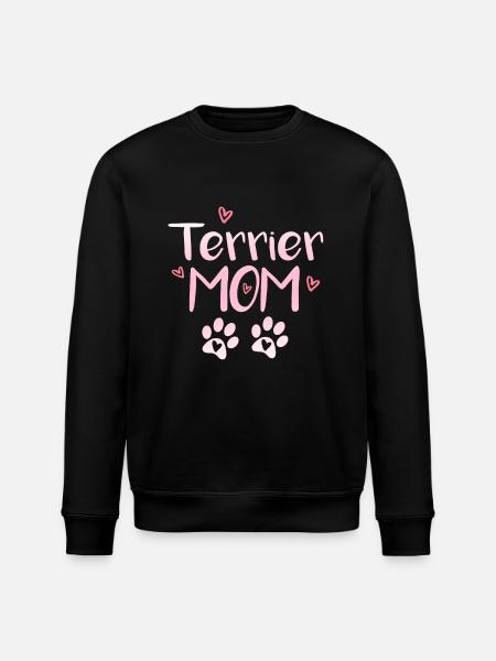 Terrier Mom - Stanley/Stella ROLLER Unisex Organic Sweatshirt - black