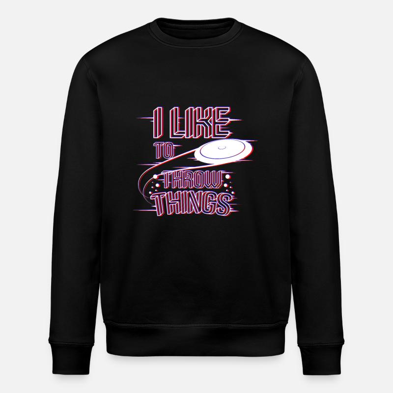 Frisbee throw things - Stanley/Stella ROLLER Unisex Organic Sweatshirt - black
