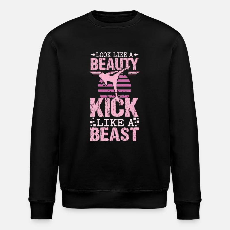 Karaté beauty - Sweat bio ROLLER Stanley/Stella Unisexe - noir