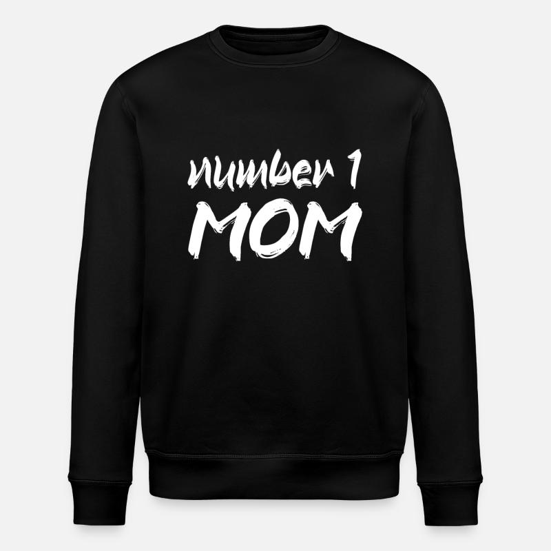 Number one Mom - Stanley/Stella ROLLER Unisex Organic Sweatshirt - black