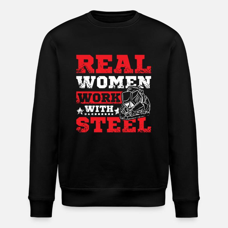 welding women - Stanley/Stella Unisex Bio-Sweatshirt ROLLER - Schwarz